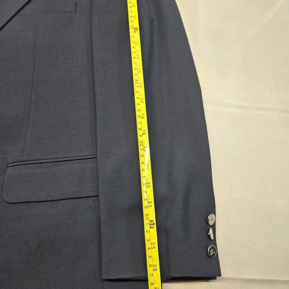 Burberrys Navy Blue Blazer Men‎ 48L Silver Buttons *read*
